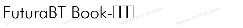 FuturaBT Book字体转换